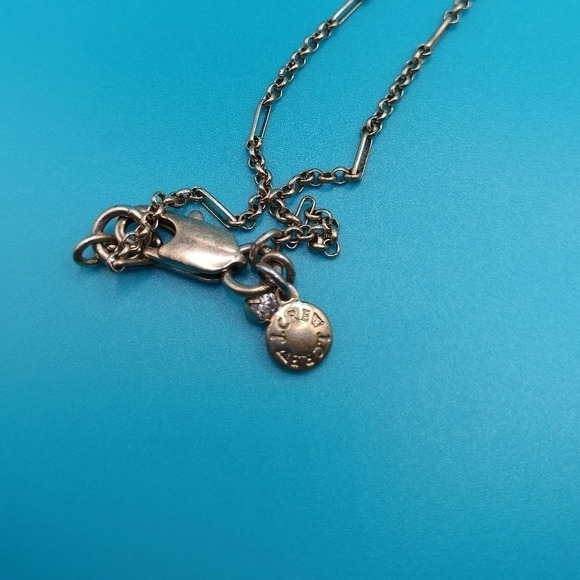 J. Crew 28" Gold Tone Link Charm Pendants Dangle Necklace - Picture 3 of 3